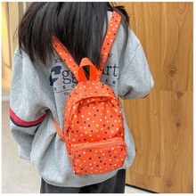 日系新款小碎花女款双肩背校园风女小清新旅行包韩版大容量背包潮