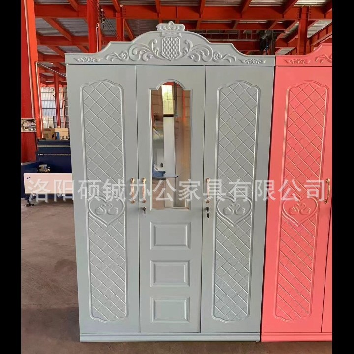 Armario de acero prensado para comercio exterior, armario de acero grabado, armario de hierro, armario para guardar ropa de cama, armario de almacenamiento con diseños impresos, más adecuado para uso doméstico. image 16