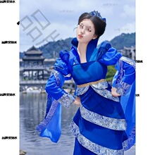 龙葵唐装汉服女演出服仙剑奇侠3古装广袖流仙裙旅拍cos垒德株