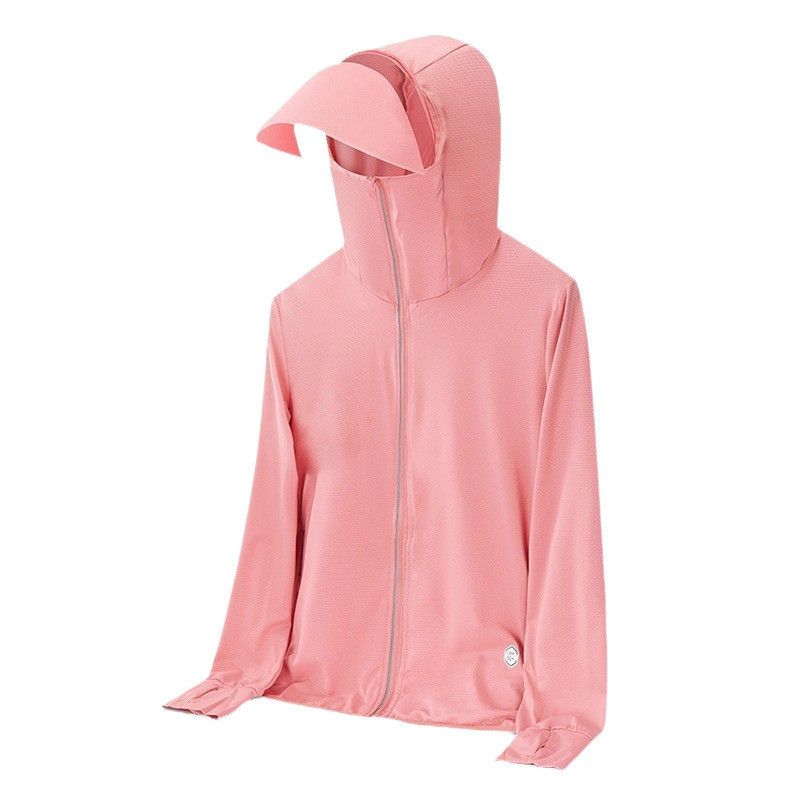 Verano ligero hielo protector solar UPF50 + pareja transpirable al aire libre ropa de piel casual hombre y mujer secado rápido chaqueta superior