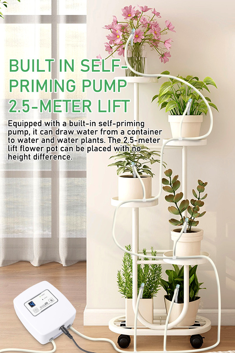 Adjustable Drip Irrigation With WiFi Mobile Control, Automatic Timed Watering Device For Balcony Potted Plants And_voghion.com