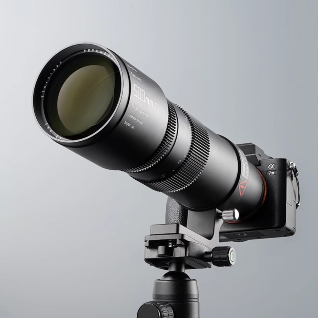 铭匠光学500mm F6.3全画幅超长焦远摄镜头适用索尼E尼康Z佳能松下