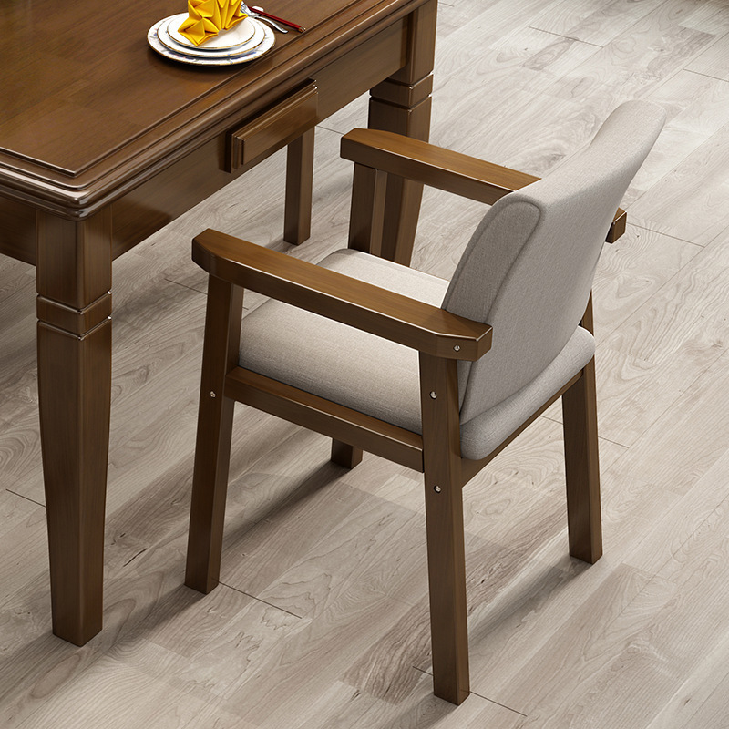 High-end solid wood mahjong table for home use, featuring hand-rubbed craftsmanship&mdash;versatile two-in-one design as both a dining table and a mahjong/chess gaming table, perfect for dorm rooms or game nights.