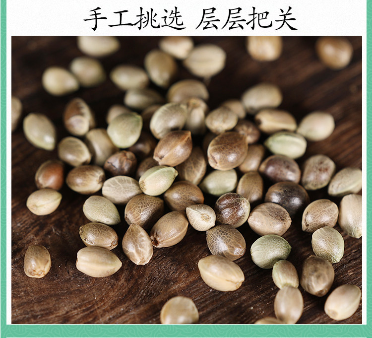 Wild Hemp Seeds Huo Ma Ren 500g Dried Cannabis sativa Seed Kernels for Tea and Decoction specifications