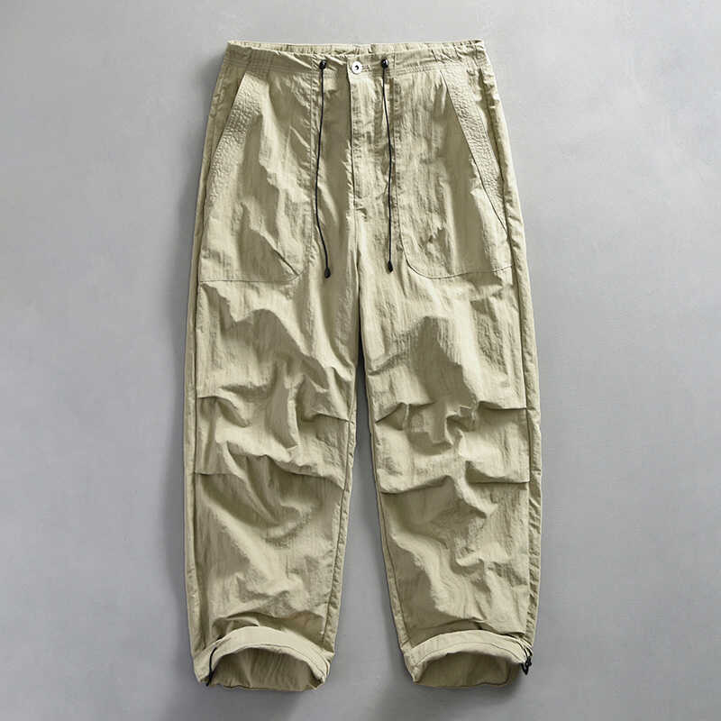 Summer Thin Outdoor Pants Men's Loose Wide-leg Overalls Quick-drying Hiking Pants Nylon Casual Men's Pants