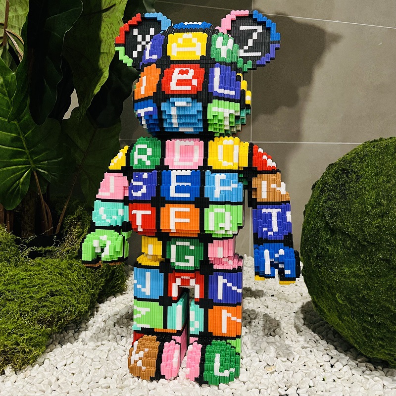 CLS moda Lesen lupa linebel pequeña partícula bloques de construcción juguetes para niños y niñas regalos cumpleaños