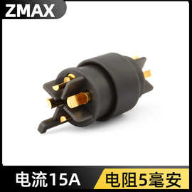 插拔式pogopin连接器弹簧天触点测试铜针