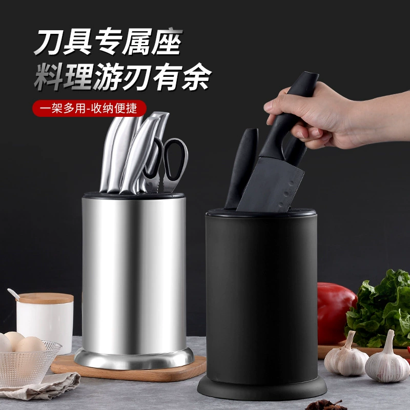 Оптовая Продажа с фабрики из Нержавеющей Стали немагнитный держатель для ножей Кухонные принадлежности напольная стойка для хранения ножей держатель для ножей