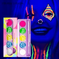 Young vision флуоресцентная УФ-краска для лица пластина для рисования лица водорастворимый крем для лица на сцене