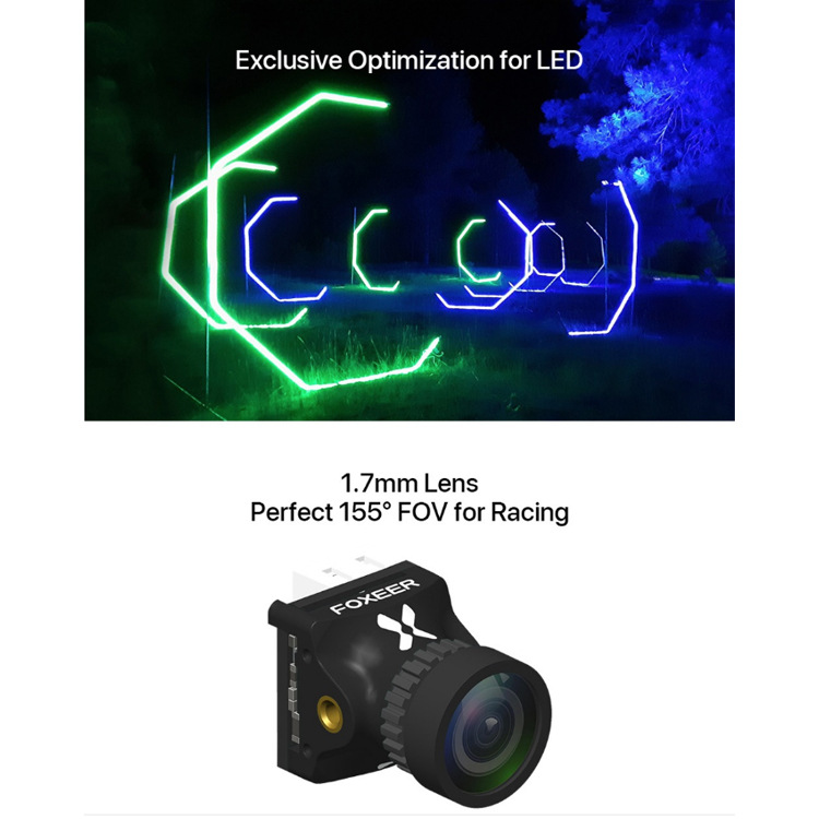 FOXEER Predator V5 Mini Telecamera FPV 1000TVL | Sensore CMOS 1/3'' Con Super WDR | Obiettivo Intercambiabile Per Drone - 2