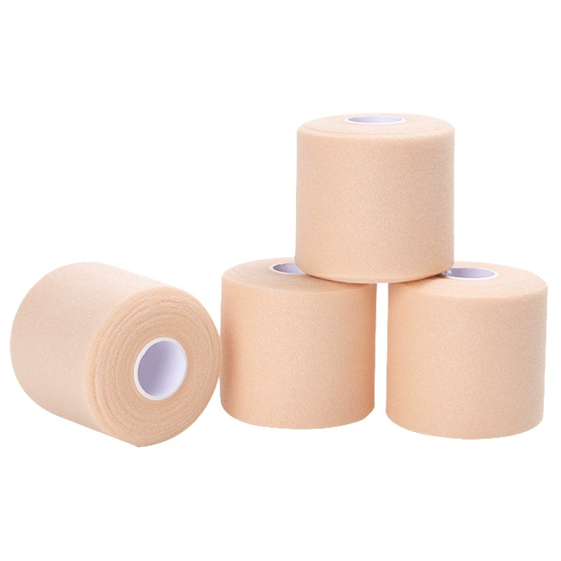 Shock-absorbing handle from foam for badminton, elastic elastic bandage