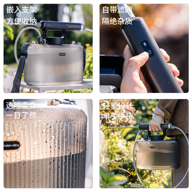 新型電動噴霧器家庭用電動薬消毒充電スプレーポットに花をやる家庭用自動噴霧器|undefined