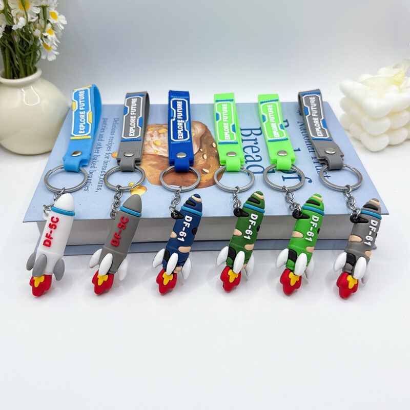 New Hot-Selling Rocket Missile Df-5C/Df-61 Keychain Pendant Creative Backpack Car Pendant Small Gift New Hot-Selling Rocket Missile Df-5C/Df-61 Keychain Pendant Creative Backpack Car Pendant Small Gift