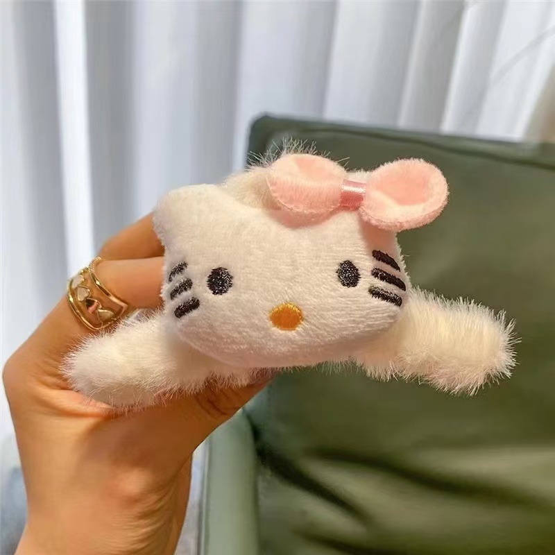 漫画人形ぬいぐるみレッサーパンダヘアピンサイドクリップ大型BBクリップヘアアクセサリーヘアピンメイクアップクリップぬいぐるみ|undefined
