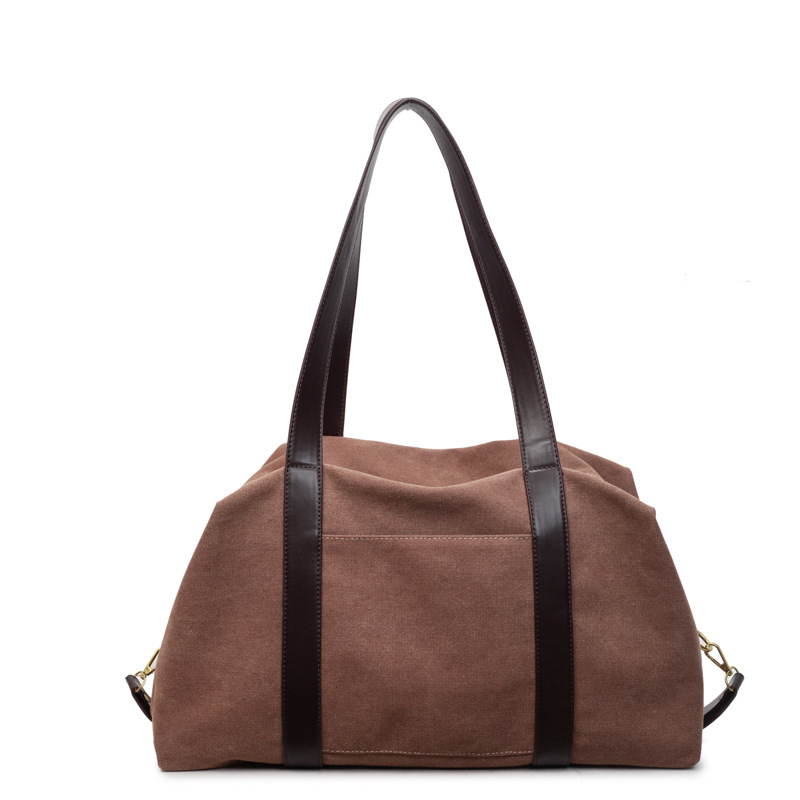 Bolsa de lona de gran capacidad para mujeres 2025, nueva mochila de textura de alta calidad, bolso de viaje de clase para estudiantes.