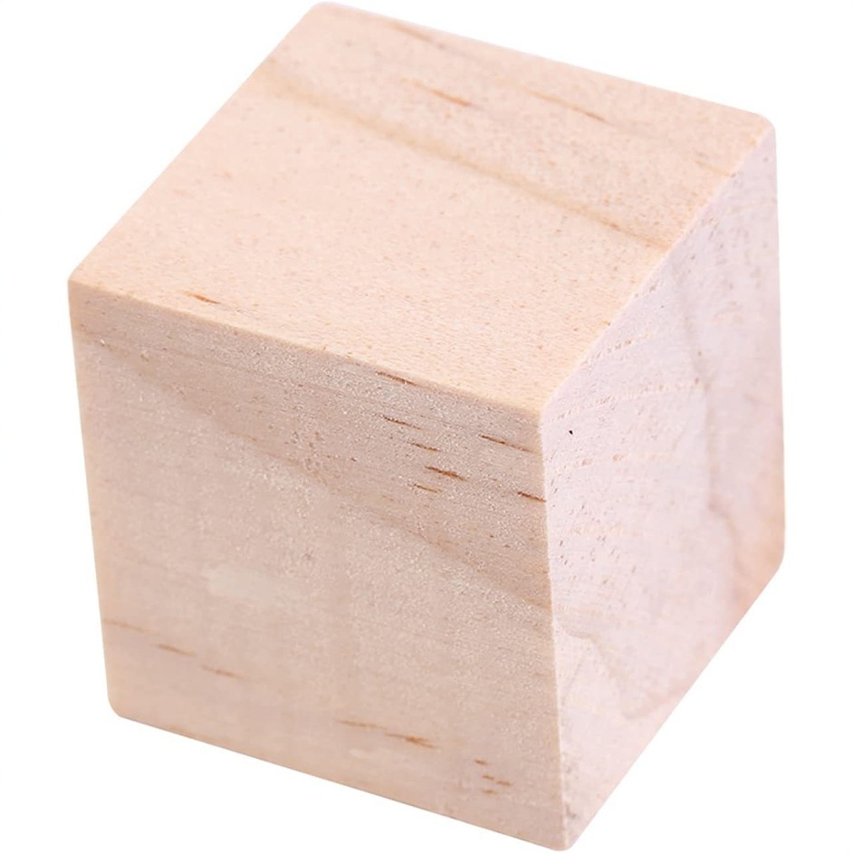 in stock New Zealand Pine Block Diy Model Puzzle Square Small Wood Block Model Material Children's Toys