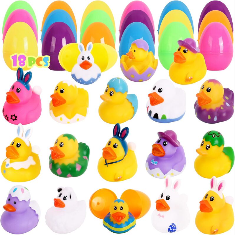 Easter Rubber Ducks Bulk Ducks Mini Kids Bath Pool Toys Basket Filler Party Favors