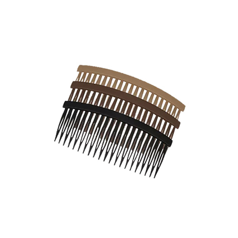 Moda horquilla esmerilada de las mujeres gran inserto peine cabello roto acabado artefacto flequillos peine de pelo Cabeza trasera clip tocado horquilla