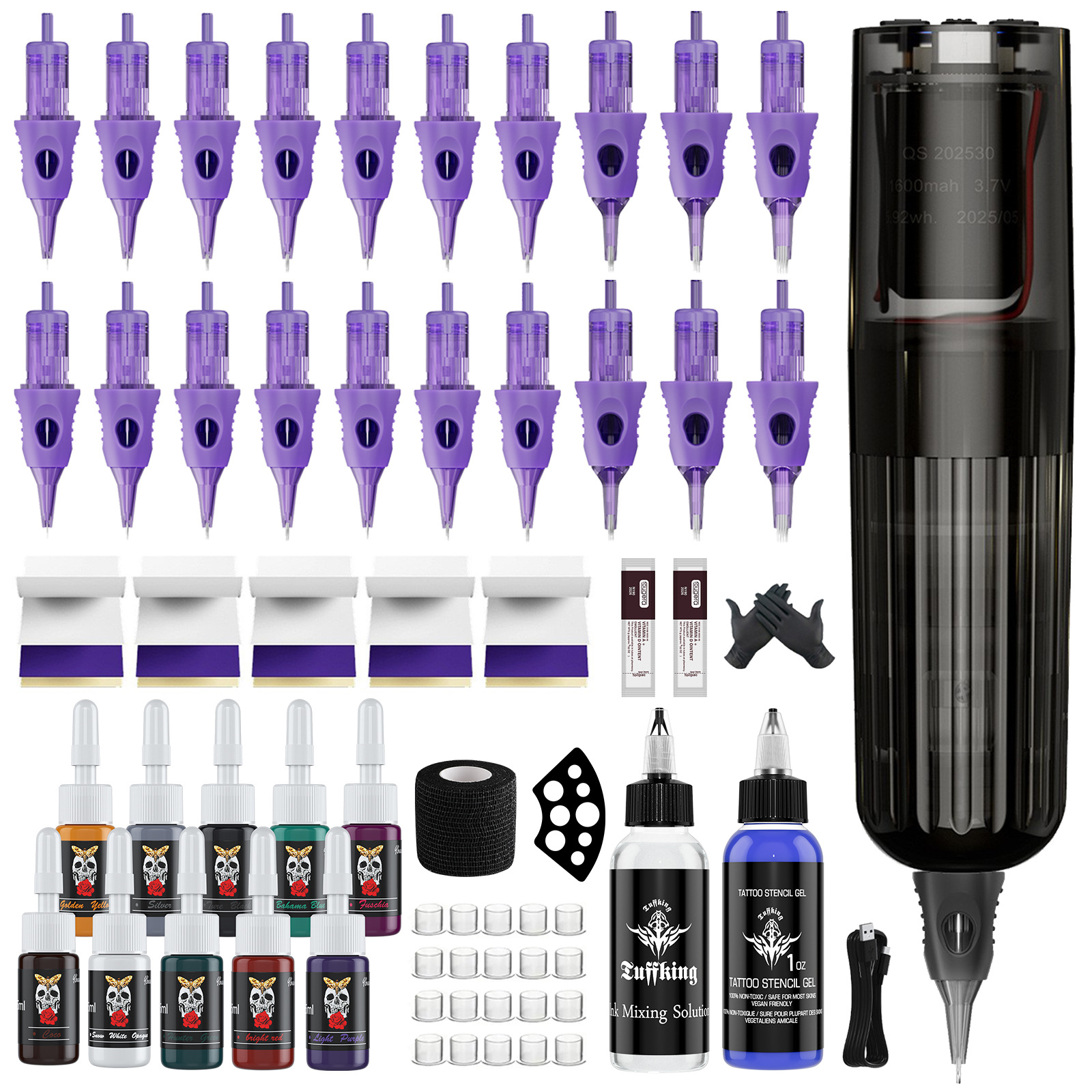 Corte de línea transfronteriza niebla DIY pluma de alimentación de tatuaje máquina de tatuaje motor personalidad venta caliente pluma de tatuaje venta caliente