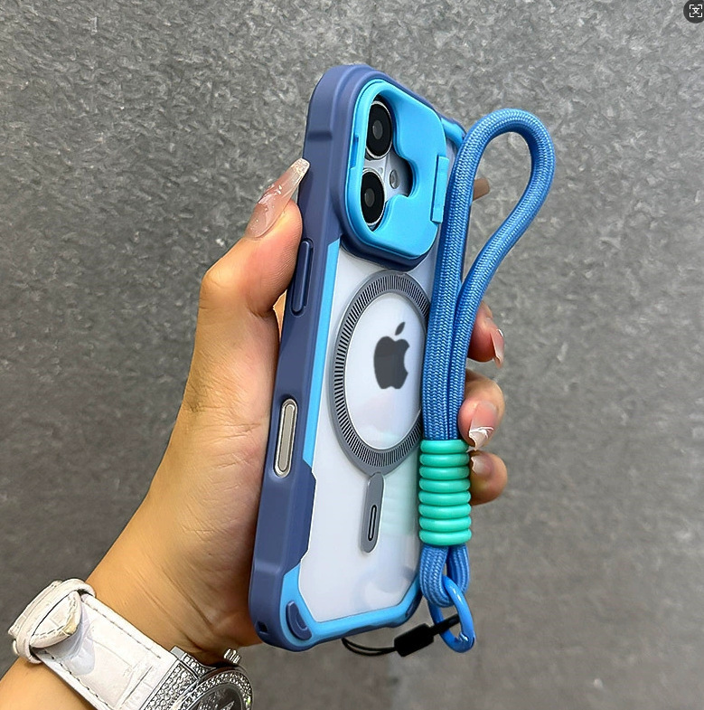 Escudo de oráculo multifuncional soporte de succión magnética para iPhone17 caso de teléfono celular a prueba de caídas manzana 15 14 juegos transfronterizos