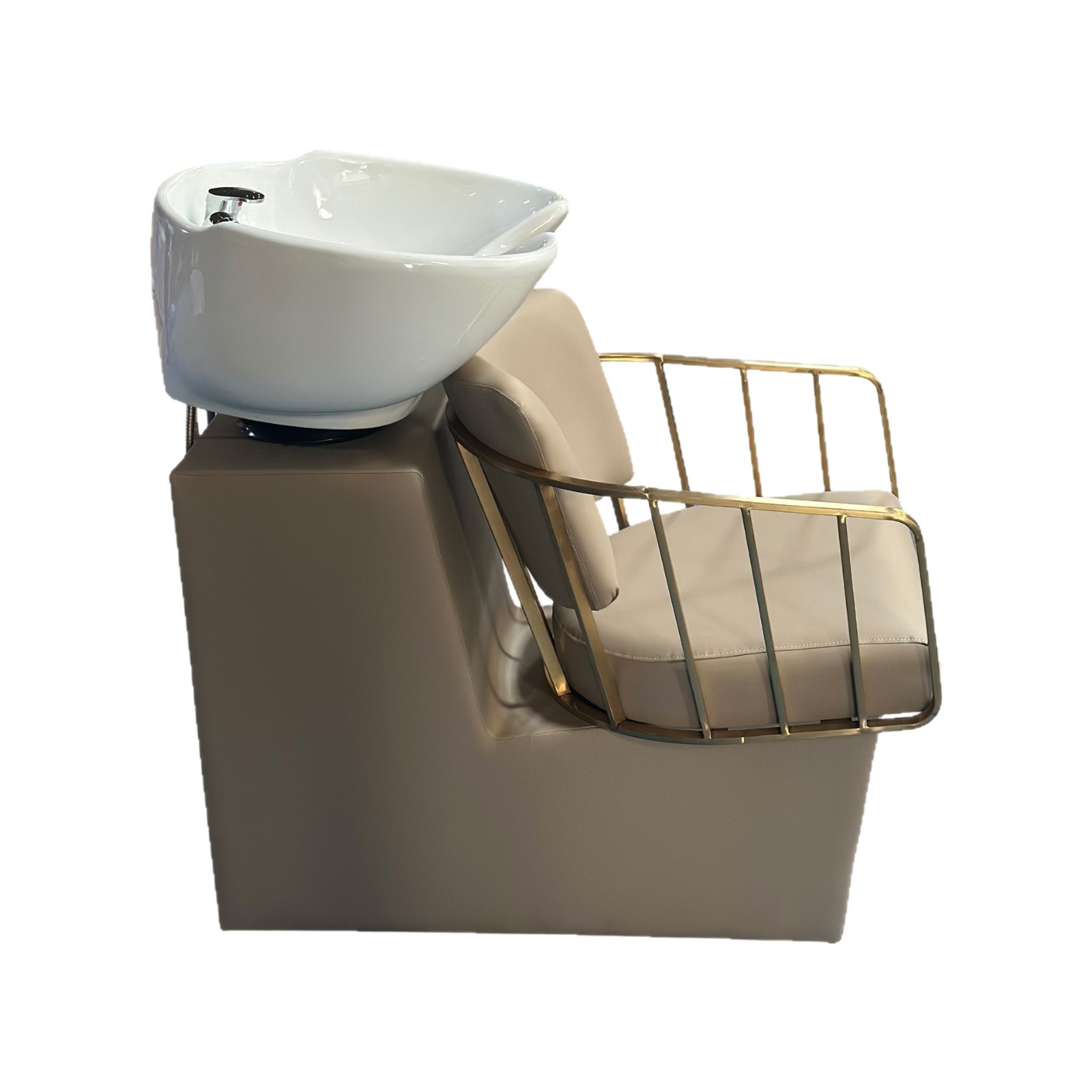 Salón de belleza japonés transfronterizo de alta calidad salón de belleza cama de lavado de cabello salón de belleza cama de lavado silla de cerámica cuenca