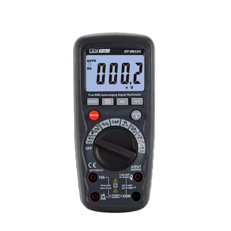 CEM Huashengchang Цифровой мультиметр DT-9915H полной защиты электрического мультиметра