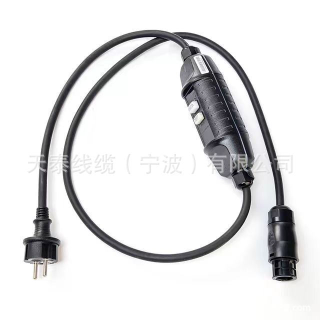 AC power cord H07RN-F rubber sleeve with BC1 connector and 16A plug leakage protector extension cord