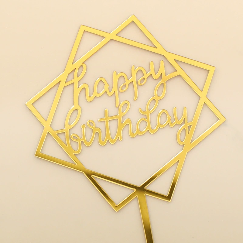 Украшение для торта «Happy Birthday», вставной декор, креативные вставные украшения для дня рождения