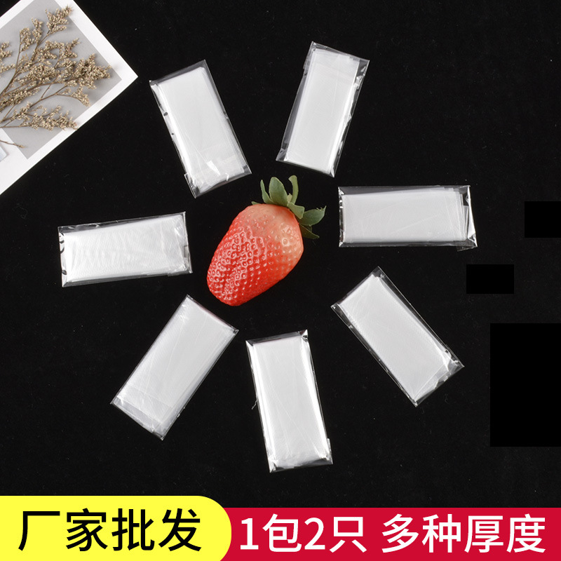 Pe guantes desechables embalaje independiente TPE al por mayor de calidad alimentaria para llevar cocina engrosada CPE dos bolsas de embalaje pequeñas
