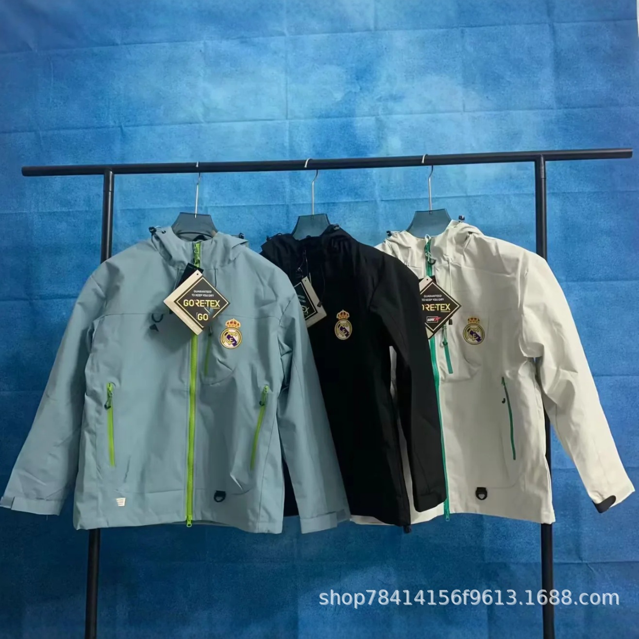 足球冲锋衣棉服巴西巴黎德国红魔拜仁风衣加绒薄款内马尔姆巴佩