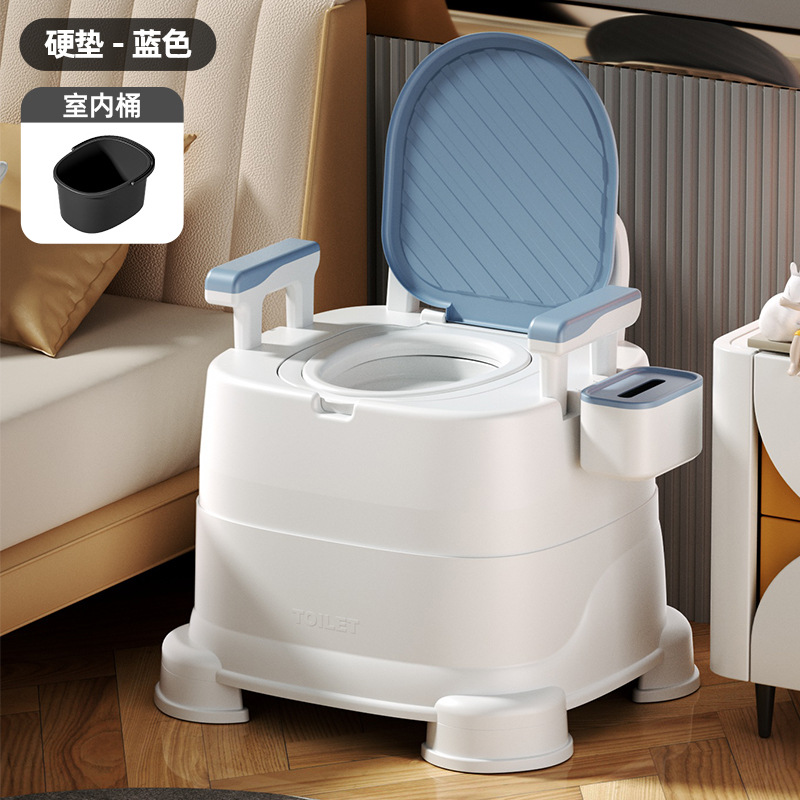 Inodoro móvil para ancianos, inodoro en cuclillas portátil para uso doméstico, inodoro para ancianos, orinal para mujeres embarazadas, sillón para adultos