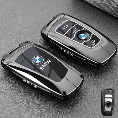 Special Bmw Key Cover for 5 Series 520/525Li/528/530 Three Series 320/325Li/328 Car Buckle Shell (Car key bag) - vinyl-bmw-model-b-piano-blackone-key-case