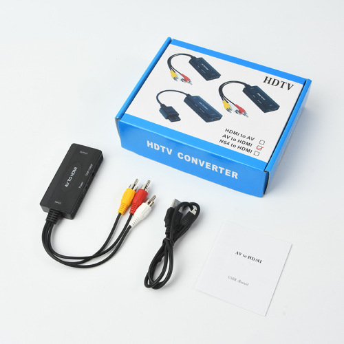 Manufacturer's AV to HDMI Converter High-Definition 1080P Video Adapter AV TO HDMI Adapter AV Cable