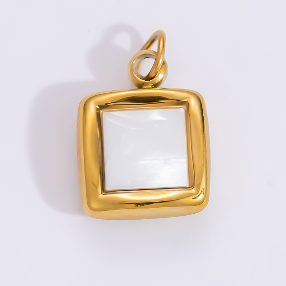 1 Piece Set 4.29*24.15mm 304 Stainless Steel Zircon PVD Coated Real Gold Plated Heart Shape Flower Butterfly Polished Pendant DIY Jewelry Accessories display picture 22