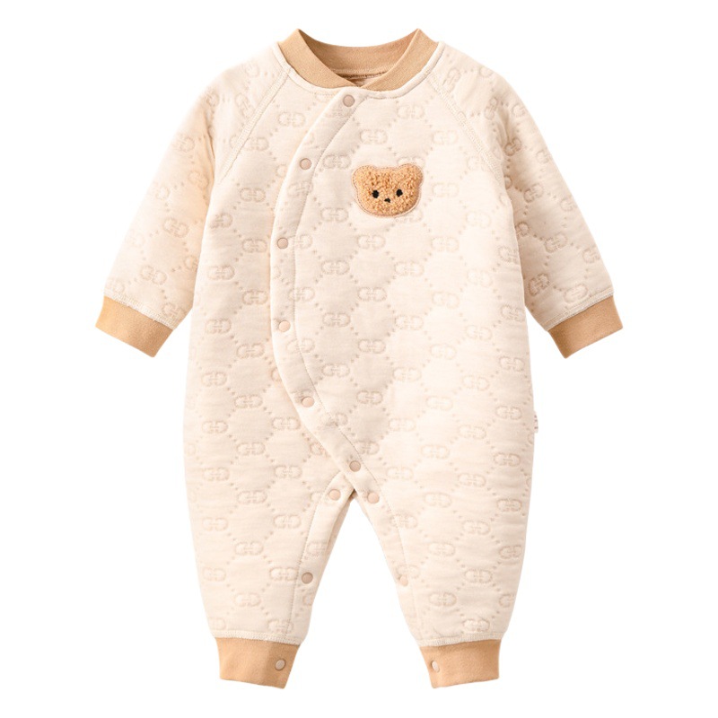 Ropa de otoño e invierno para niños y niñas ropa de bebé recién nacido mono acolchado mameluco de algodón de aire cálido ropa de algodón