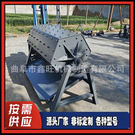 小型滚筒除锈机六角抛光机图片 橡胶内衬不怕噪音金属物料研磨机