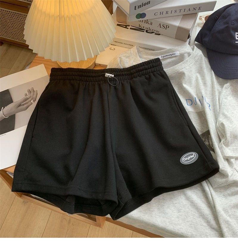 Women's Lightweight Loose-Fit Casual Shorts - Stretchy Polyester Athletic Lounge Shorts For Home, Exercise, And Daily Wear, Gray, Black, Green, Beige_ecoleips.com