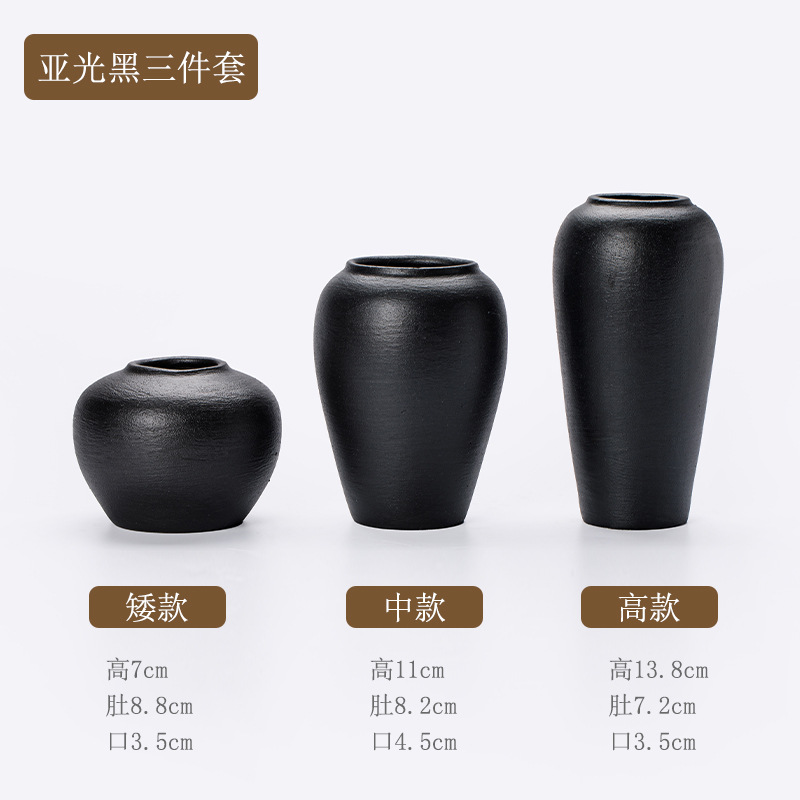 Three-piece set—black