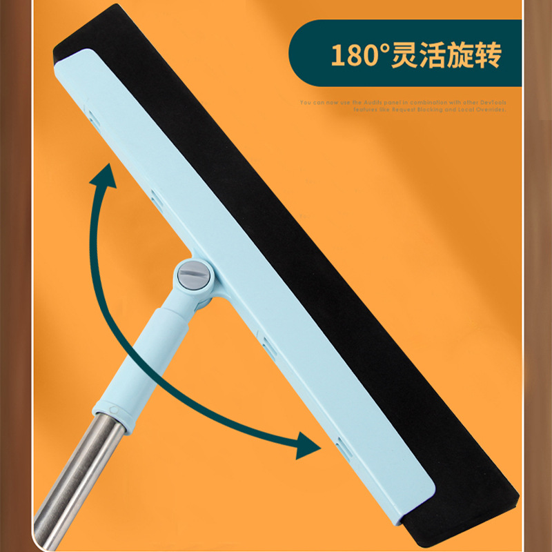 Escoba de plástico personalizada, escoba limpiadora, limpiador de baño doméstico, raspador de pelo antiadherente para el suelo