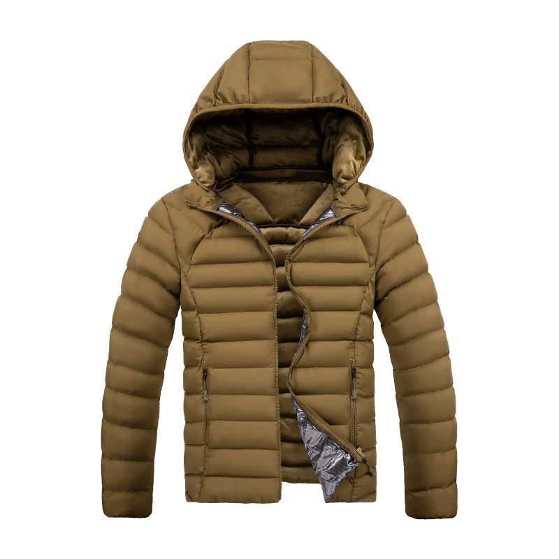 2023 transfronteriza costilla abrigo hombres forrado de lana engrosada abrigo de algodón acolchado con capucha abajo abrigo de algodón acolchado raqueta de algodón europeo y americano Comercio exterior al por mayor