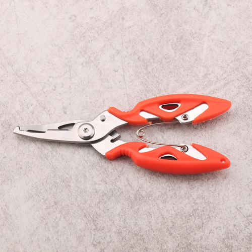 Stainless steel curved mouth lure pliers small lure wire cutter lure ring opening tool lure accessories fishing scissors