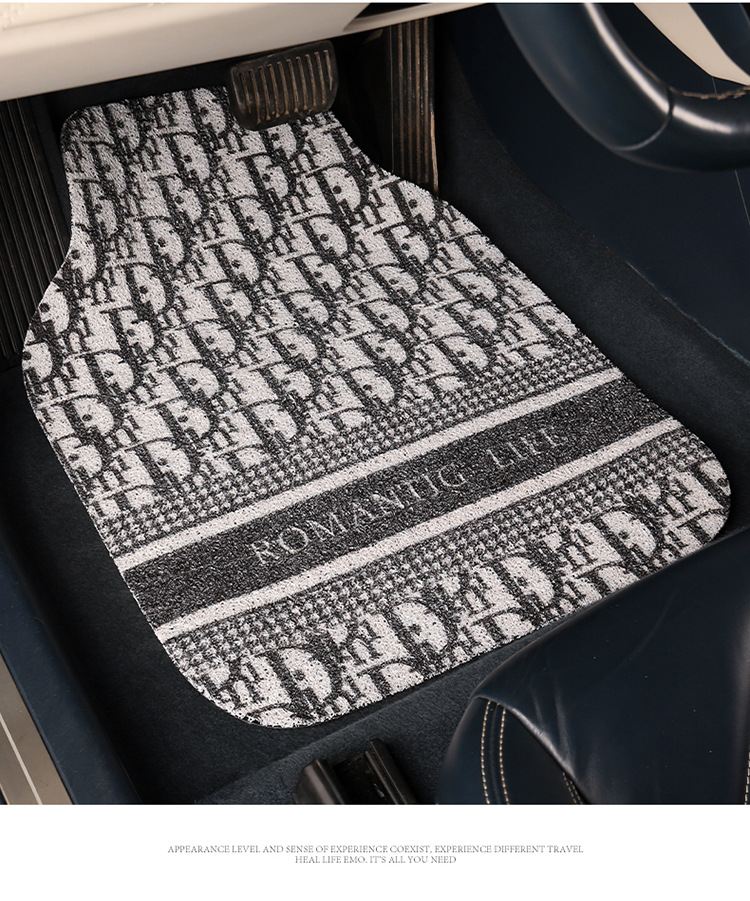 Car Mat Female Main Driving Thickened Silk Ring Model Universal Single Piece Anti-Slip Fixed Car Anti-Dirty Carpet Floor Mat