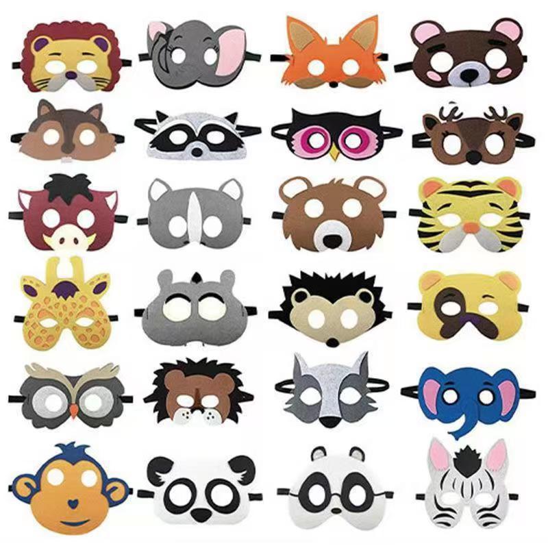 毛毡面具万圣节面具眼罩幼儿园卡通动漫英雄脸谱超人DIY