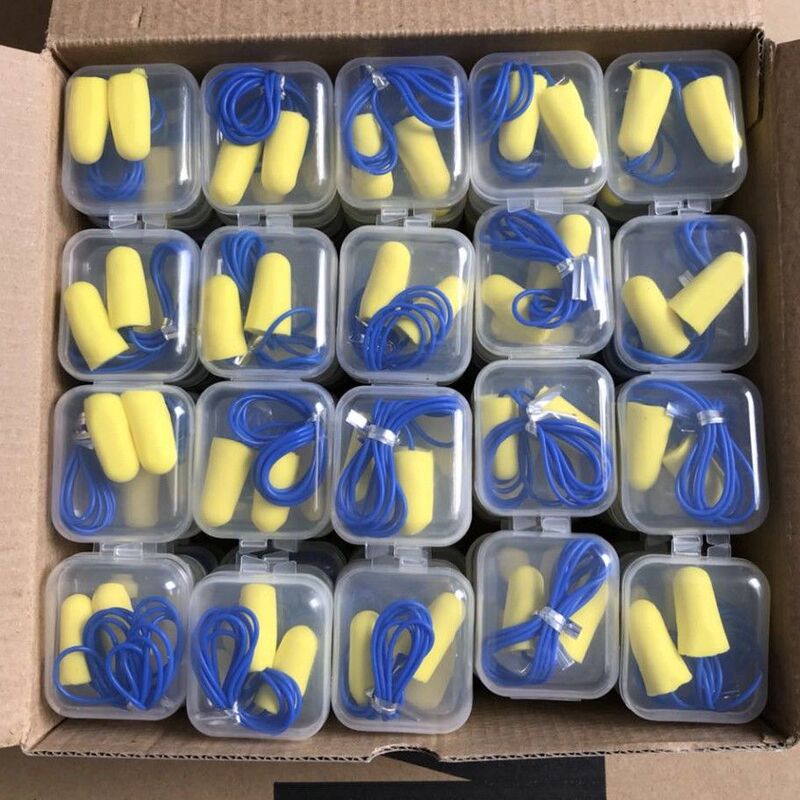 5 Pairs of Silicone Boxed Sponge Earplugs Anti-Noise Workshop Soundproofing Factory Professional Noise Reduction Work Sleep Manufacturer