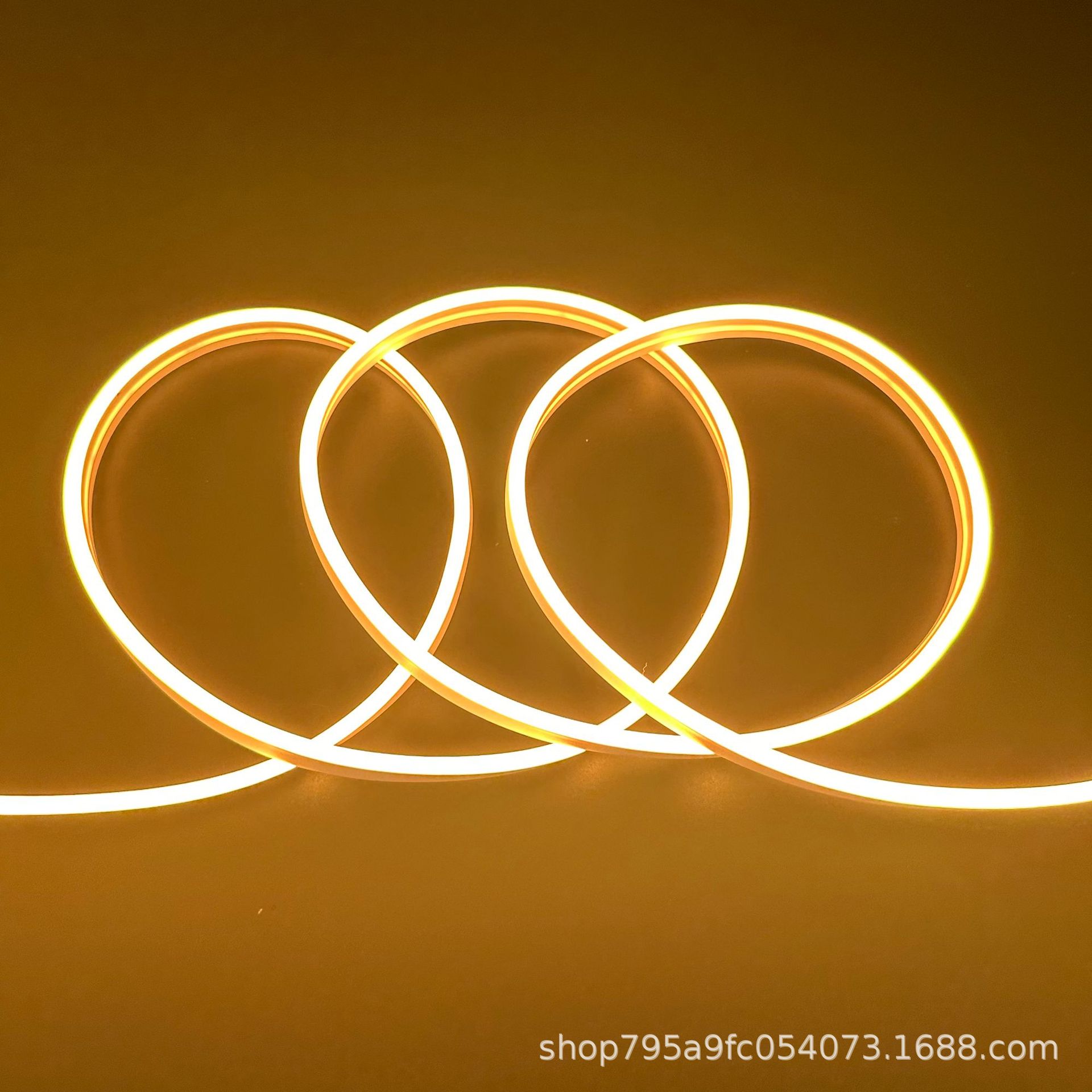 Led12V24V110V220V cinturón de neón tira de luz flexible suave 8 × 16 cinturón de luz ambiental luminosa lateral de un solo lado