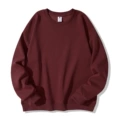 Burgundy velvet crew neck sweatshirt