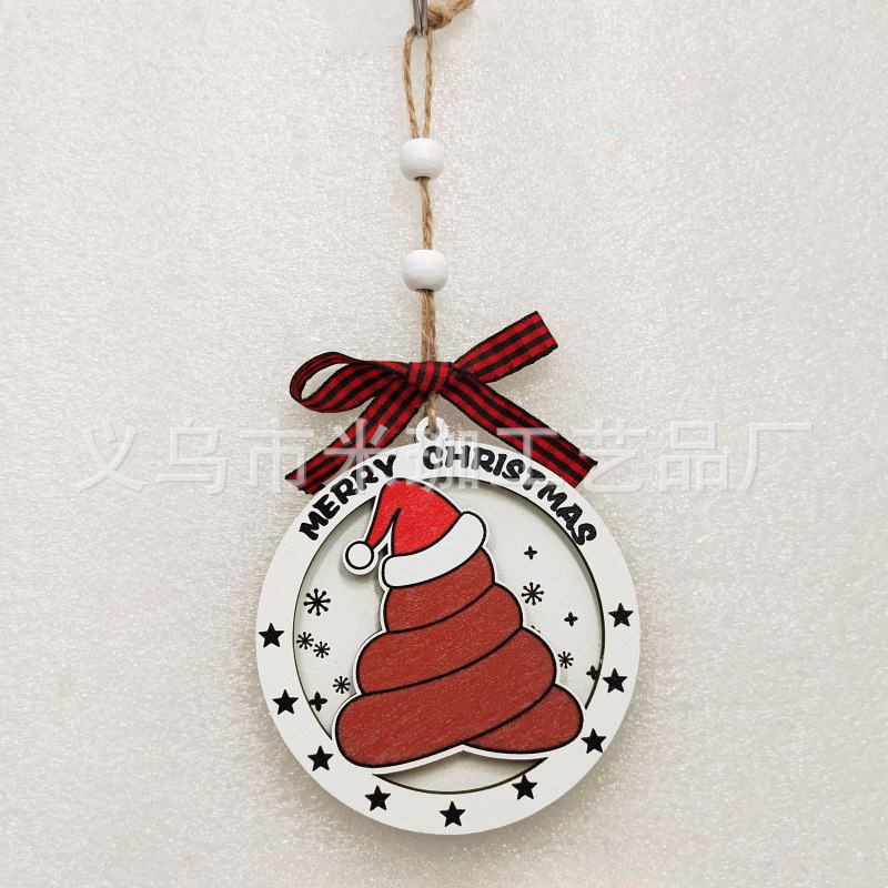 2025年越境新築祝いギフト クリスマス 母の日 バレンタインデー 装飾品 玄関用丸型木製吊り飾り|undefined
