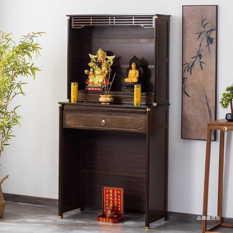 Y Household Buddhist Altar, Buddha Cabinet, Altar Altar, New Chinoiserie Landlord Offering Table, Guanyin Offering Ancestors, Buddhist Niche Standing Cabinet