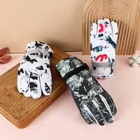 Перчатки Shihao, лыжные теплые перчатки для мужчин и женщин, уличные водонепроницаемые износостойкие Нескользящие зимние перчатки оптом в наличии