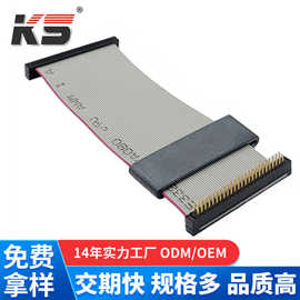 1.27mm 50Pin IDC DIP 母公连接器扁平排线电缆组件